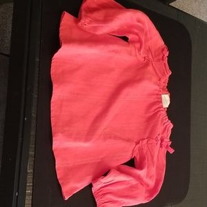 Red with gold threading 18 months shirt for girls.